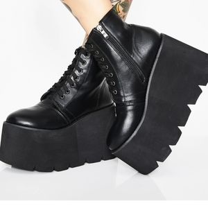 Platform boots faux leather - Dolls Kill NWT "Comet Crash"
